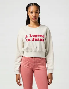 WRANGLER RELAXED SWEATSHIRT OAT 112362582 L - Bluzy damskie - miniaturka - grafika 1