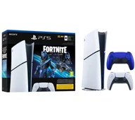 Konsole Playstation - Sony PlayStation 5 Digital Slim D Chassis PS5 1TB Zestaw startowy Fortnite Cobalt + Dodatkowy Pad Wieczorny kobalt - miniaturka - grafika 1
