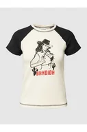 Koszulki i topy damskie - T-shirt z nadrukiem z motywem i napisem model KATINKA - Noisy May - miniaturka - grafika 1