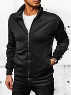 Bluzy męskie - Bluza męska rozpinana czarna Dstreet BX5562-XXL - miniaturka - grafika 1