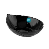 Miski i półmiski - Salaterka Nocturn liść 17,5 x 13,5 cm czarny - miniaturka - grafika 1