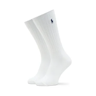 Skarpety Wysokie Męskie Polo Ralph Lauren 449876014003 Biały - Skarpetki męskie - miniaturka - grafika 1