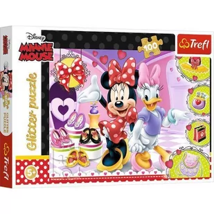 Trefl Puzzle 100 Glitter Minnie i błyskotki - Puzzle - miniaturka - grafika 1