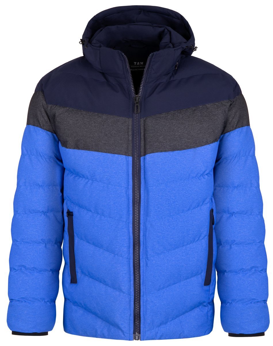 KURTKA MĘSKA OCIEPLANA Z KAPTUREM 5GN - M