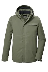 killtec Męska kurtka funkcyjna/kurtka outdoorowa z odpinanym kapturem KOW 5 MN JCKT, oliwkowa, 4XL, 41844-000 - Kurtki męskie - miniaturka - grafika 1