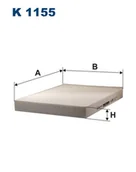 Filtry kabinowe - FILTRON Filtr kabinowy K1155 - miniaturka - grafika 1