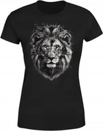 Koszulki i topy damskie - Koszulka damska z Lwem artystyczny lew symbol siły i odwagi T-shirt damski - miniaturka - grafika 1