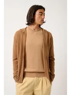 Swetry męskie - AUTHENTIC CASHMERE Kaszmirowy kardigan "Neurre" w kolorze jasnobrązowym - miniaturka - grafika 1