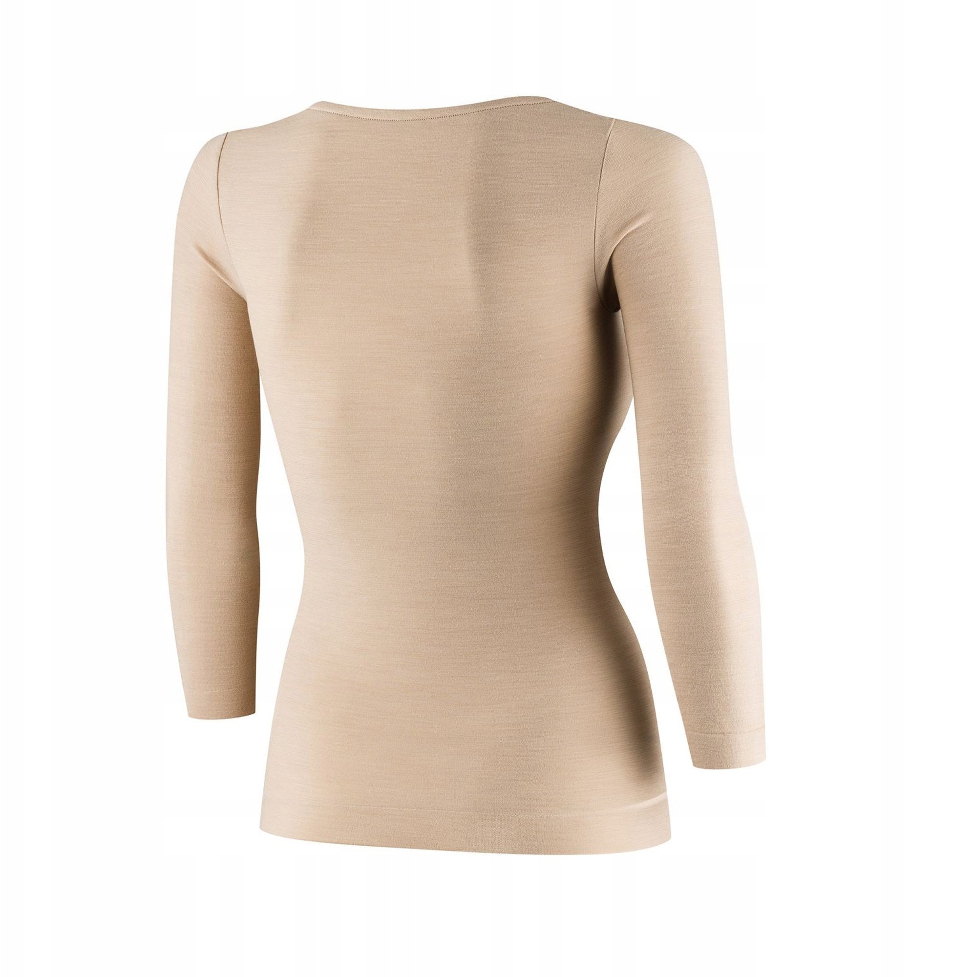 LS1628W Koszulka damska z rękawem 3/4 COMFORT MERINO beżowy XL