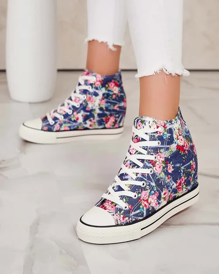 Royalfashion Damskie trampki na krytym koturnie Fonias-38