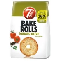 BAKE ROLLS POMIDOR, OLIWKI, OREGANO 160G - Inne przekąski suche - miniaturka - grafika 1