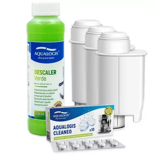 Zestaw Do Saeco Philips, AL-Inte+ 3 szt, Odkamieniacz Verde 250ml, Tabletki Cleaneo 10 szt. - Akcesoria i części do ekspresów do kawy - miniaturka - grafika 1