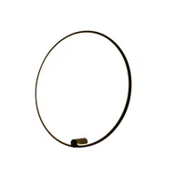 Lampy ścienne - Nowoczesna lampa ścienna Ringa WL0116-L-BK Yaskr LED 45W 3000-4000K IP44 czarna - miniaturka - grafika 1