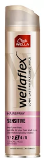 Wella Wellaflex Lakier Do Włosów  SENSITIVE 2 250ml - Kosmetyki do stylizacji włosów - miniaturka - grafika 1