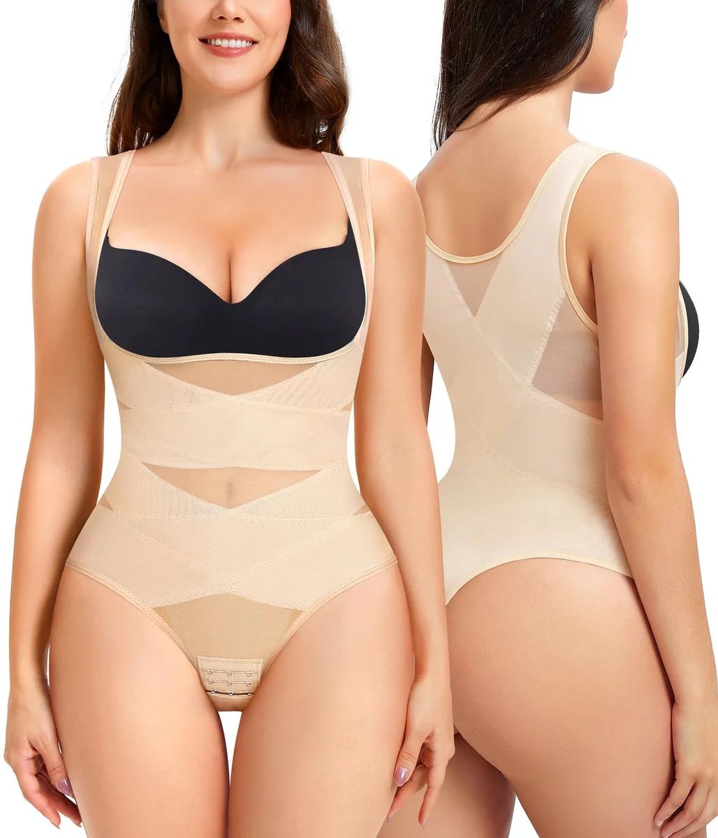 Body damskie modelujące formujące figurę Rozmiar: S. Kolor: Beżowy. DAMEN.