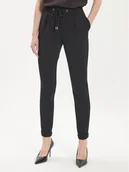 Spodnie damskie - Boss Spodnie materiałowe Tariyanah 50490039 Czarny Regular Fit - miniaturka - grafika 1