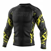 Kimona, stroje i obuwie - Extreme Hobby Rashguard długi rękaw Black Panther Czarno-Żółty XL - miniaturka - grafika 1