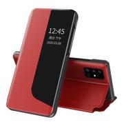 Etui i futerały do telefonów - Eco Hurtel Leather View Case elegancki futerał etui z klapką i funkcją podstawki Huawei Y6p czerwony - Czerwony - miniaturka - grafika 1