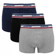 Majtki męskie - Bokserki Monotox Basics Boxer Brief 3-pak M MX21063 L - miniaturka - grafika 1