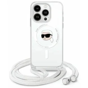 Etui KARL LAGERFELD Crossbody IML Karl Head MagSafe do Apple iPhone 16 Transparentyny - Etui i futerały do telefonów - miniaturka - grafika 1