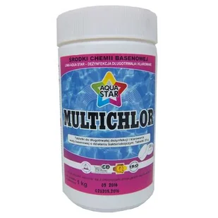 Tabletki do dezynfekcji wody basenowej Multichlor 1 kg AQUASTAR - Akcesoria do basenów - miniaturka - grafika 1