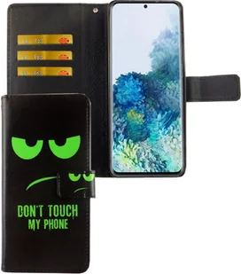 Etui na telefon Samsung Galaxy S20 Plus z klapką i kieszenią na kartę Nie dotykaj mojego telefonu - Etui i futerały do telefonów - miniaturka - grafika 1