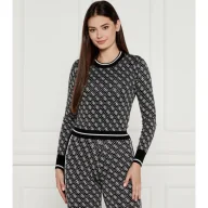 Swetry damskie - GUESS Sweter LISE | Slim Fit - miniaturka - grafika 1