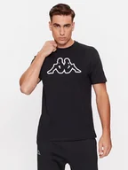 Koszulki męskie - Kappa T-Shirt Logo Korpo Cromen 303HZ70 Czarny Regular Fit - miniaturka - grafika 1