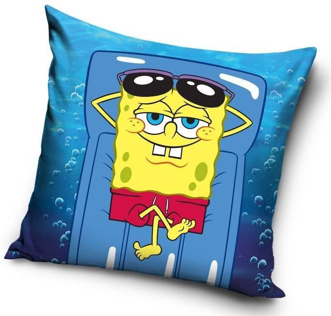 Carbotex, Spongebob, Poduszka jasiek, Pan Gąbka, 40x40 cm