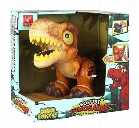 Dinozaura Tyranozaur Cartoon Prehistoria Efekty Świetlne oraz Dźwiękowe