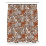 Zasłony - Zasłona z grafiką gotowa 150x200 Pomarańczowe róże, Fabricsy - miniaturka - grafika 1