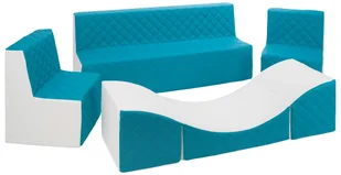 Komplet Mebelków Dla Dzieci: 2 X Fotelik + Kanapa + Leżanka Ekoskóra Pikowana Komplet Mebelków Dla Dzieci: 2 X Fotelik + Kanapa + Leżanka Ekoskóra P.. - Krzesła obrotowe dla dzieci - miniaturka - grafika 1