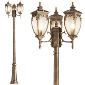 Lampy ogrodowe - Maytoni Latarnia ogrodowa FLEUR O414FL-03GB Maytoni - miniaturka - grafika 1