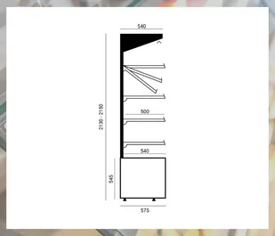 Regał piekarniczo-cukierniczy NATAN PIEKARNICZY 900 CEBEA - Szafy i witryny chłodnicze - miniaturka - grafika 4
