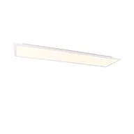 Oprawy, klosze i abażury - QAZQA Nowoczesny panel LED stalowy 120 cm z diodą LED ściemnialną 4-stopniową - Liv - miniaturka - grafika 1