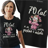 Koszulki i topy damskie - PREZENT NA 70 URODZINY DLA KOBIETY KOSZULKA - miniaturka - grafika 1