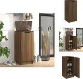 Szafki na buty - vidaXL Szafka na buty brązowy dąb 30x35x70 cm materiał drewnopochodny - Stojaki i szafki na buty - miniaturka - grafika 1