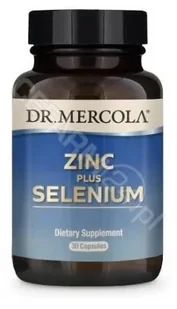DR MERCOLA Zinc plus Selenium - 30 kapsułek - Witaminy i minerały - miniaturka - grafika 1