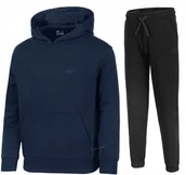 Dresy męskie - 4F OCIEPLANY DZIEWCZÄCY DRES KOMPLET BLUZA SPODNIE / rozm 134 - miniaturka - grafika 1