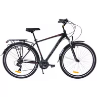 Rowery - Rower trekkingowy 28 Fuzlu Core Men amor. (20") czarny/czerwony/biały połysk - miniaturka - grafika 1