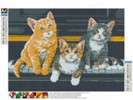 Zabawki kreatywne - MOZAIKA DIAMENTOWA HAFT DIAMENTOWY 5D KOTY - miniaturka - grafika 1