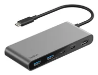 Huby USB - Belkin Connect USB Type-C 5000 Mbit/s Szary - miniaturka - grafika 1