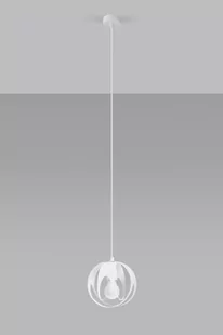 Sollux Lighting Lampa wisząca TULOS 1 biała - Lampy sufitowe - miniaturka - grafika 1
