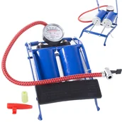 Pompki rowerowe - Pompka Nożna Samochodowa 2 Tłokowa Rowerowa Końców - miniaturka - grafika 1