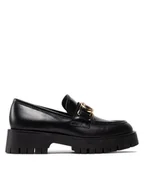 Półbuty damskie - Guess Loafersy Ilary FL7ILR FAL14 Czarny - miniaturka - grafika 1