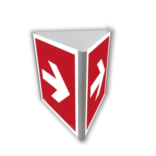 BA811 KIERUNEK DO MIEJSCA ROZMIESZCZENIA SPRZĘTU POŻARNICZEGO LUB URZĄDZENIA OSTRZEGAJĄCEGO (3D DOŚCIENNY), PS - PŁYTA PCV 1MM FOTOLUMINESCENCYJNA; (200X200MM) - Systemy ekspozycyjne i znaki informacyjne - miniaturka - grafika 1