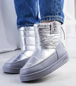 Botki damskie - Srebrne śniegowce II274118-38 - miniaturka - grafika 1