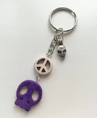 Breloki - Breloczek Czacha Do Kluczy Czaszka Howlit Pacyfka - miniaturka - grafika 1