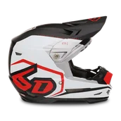 Kaski motocyklowe - Kask Cross 6D ATR-2 Delta Czerwony/Złamany BiałyXL - miniaturka - grafika 1