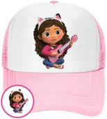 Czapki i chusty sportowe męskie - CZAPKA Z DASZKIEM KOCI DOMEK GABI DLA DZIECI LATO RÓŻOWA BEJSBOLÓWKA - miniaturka - grafika 1